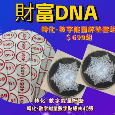 財富DNA能量數字杯墊組