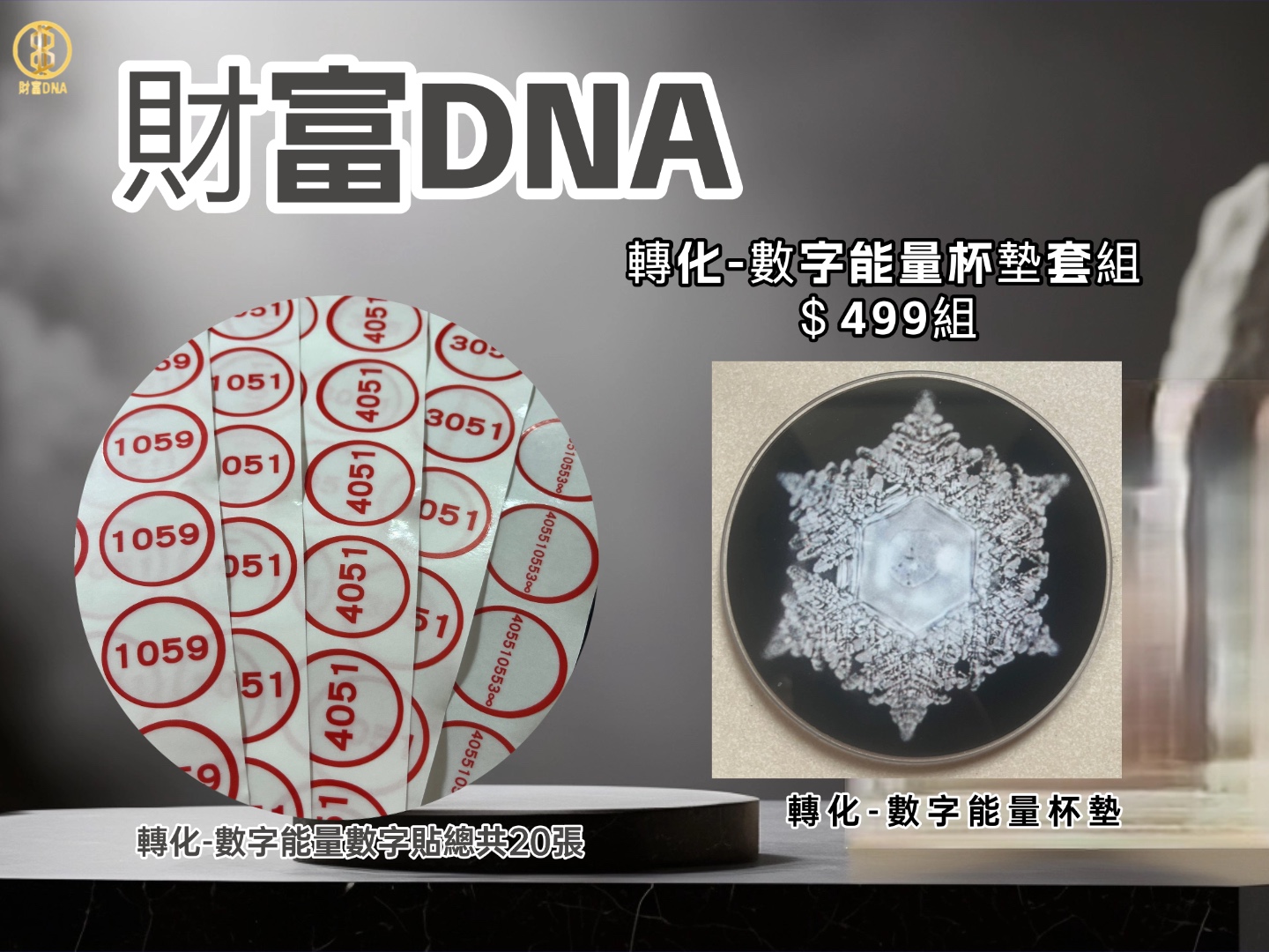 財富DNA能量杯墊組一組